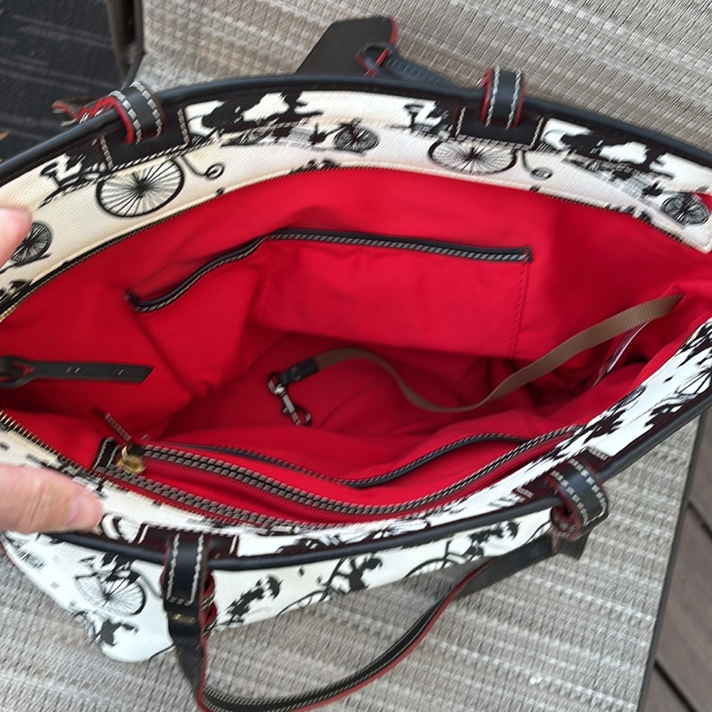 DOONEY BOURKE LADIES DISNEY BICYCLE FLOWER AND GARDEN 2015 TOTE BAG - Picture 10 of 11